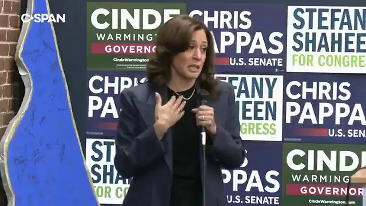 Kamala Harris Returns To Campaign Trail With A 76-Word Head-Scratcher