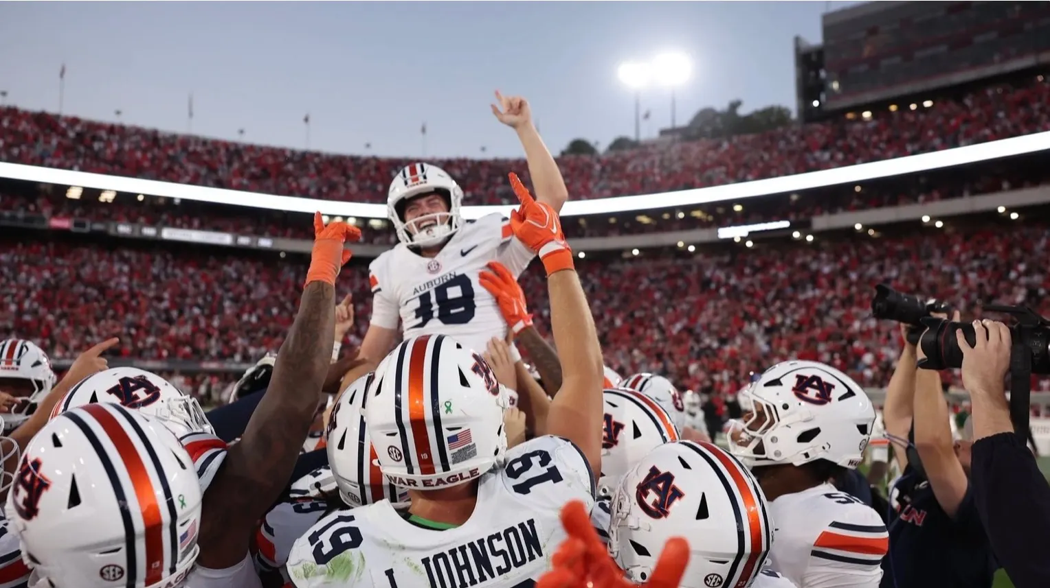 Is College Football’s No. 1 Cursed? Auburn Deals Georgia Heartbreaking Blow In Athens
