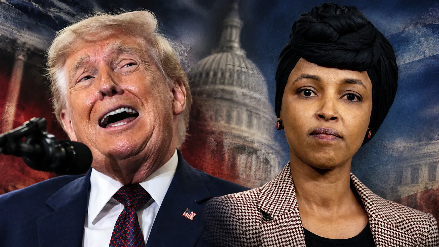 Trump Mocks Ilhan Omar’s Answer When Asked If She Married Her Brother